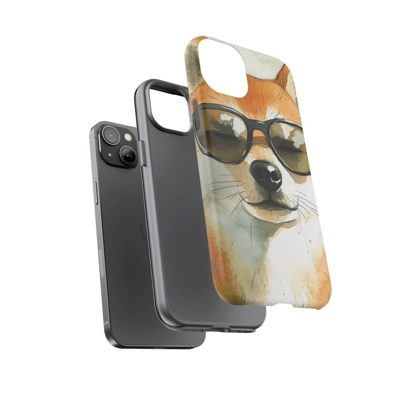Stoere Shiba Inu met Zonnebril
