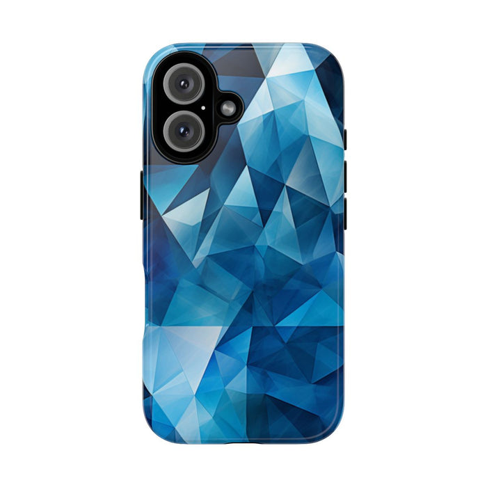 Blauw Geometrisch Driehoekenpatroon