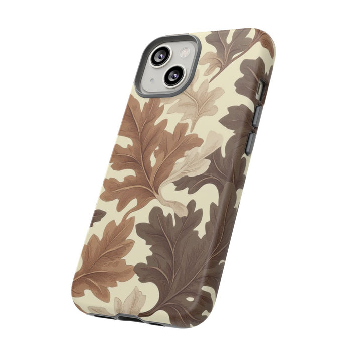 Eikenbladerenpatroon in Neutrale Kleuren