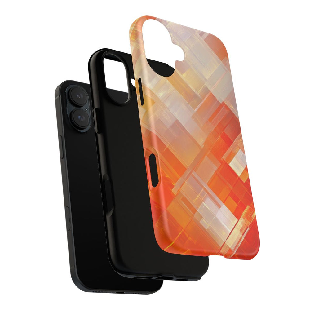 Abstract Geometrisch Oranje Patroon