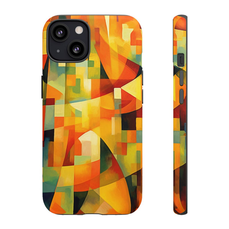 Abstracte Geometrische Vormen in Warme Kleuren