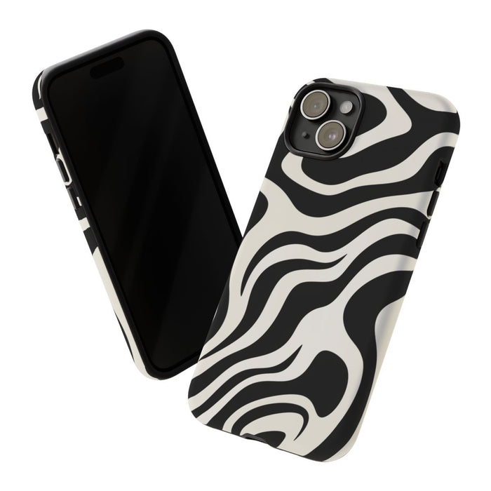 Zwart-Wit Abstract Zebra-Patroon
