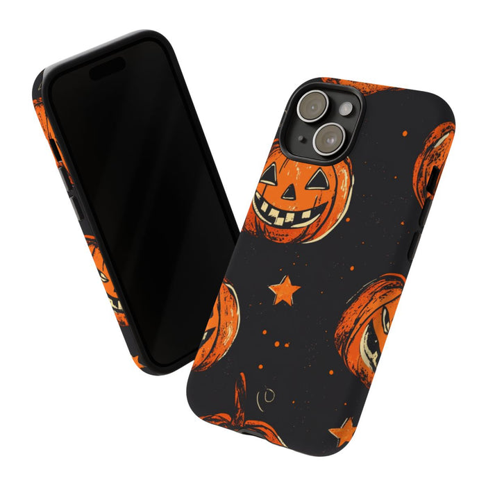Grunge Halloween Pompoenenpatroon