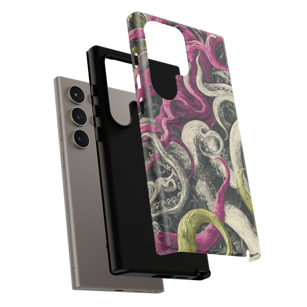 Gedetailleerd Tentakelpatroon met Wervelende Swirls