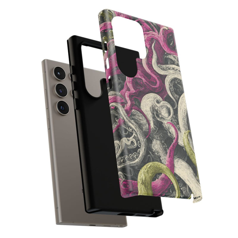 Gedetailleerd Tentakelpatroon met Wervelende Swirls