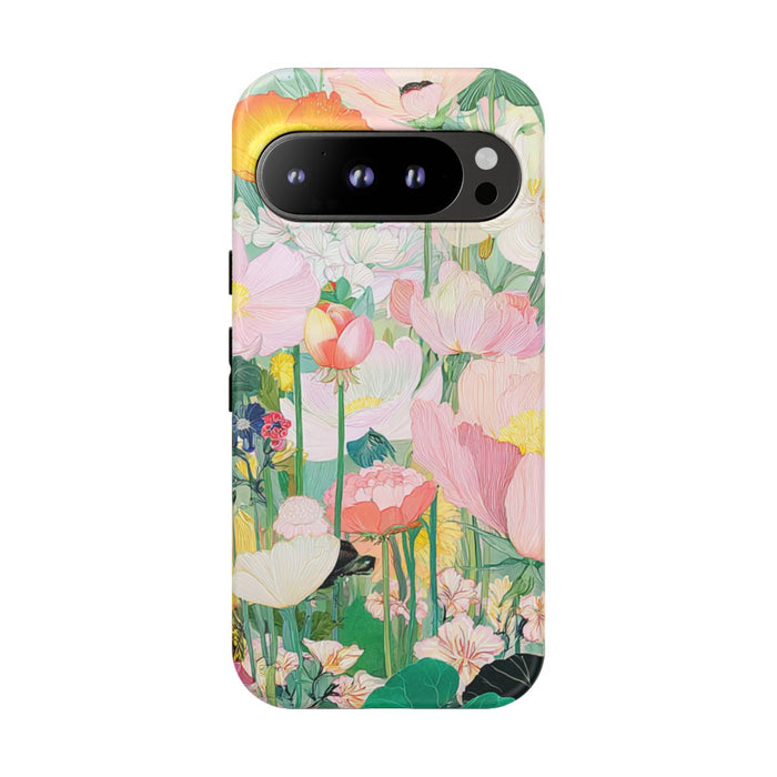 Luchtige Pastelbloemen met Vlinders