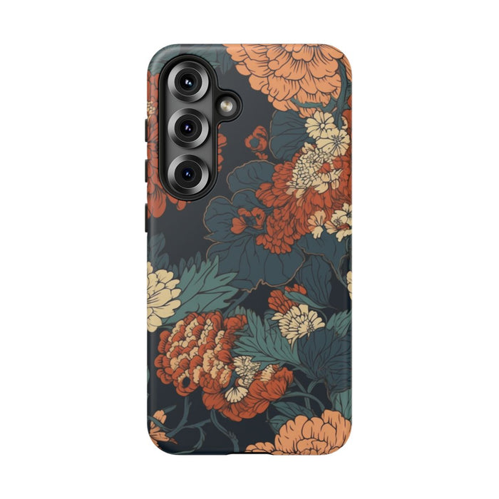 Vintage Bloemenpatroon in Warme Kleuren