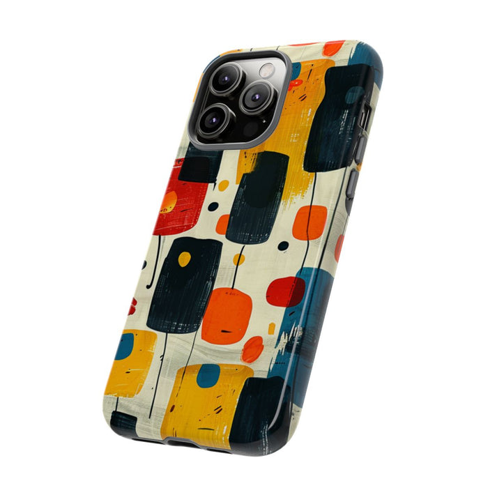 Mid-Century Abstract Geometrisch Patroon