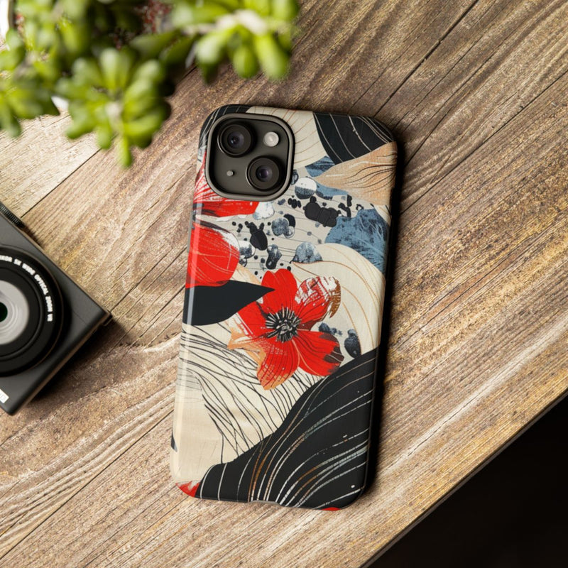 Rood Bloemen Abstract Patroon