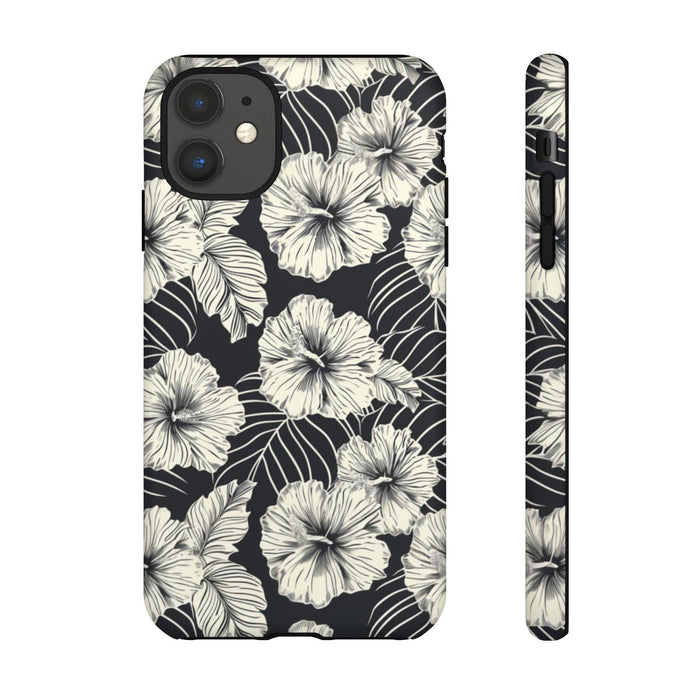 Monochroom Bloemenpatroon