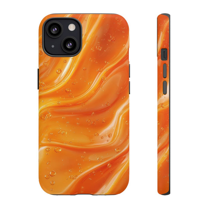 Monochrome Oranje Vloeistofgolven