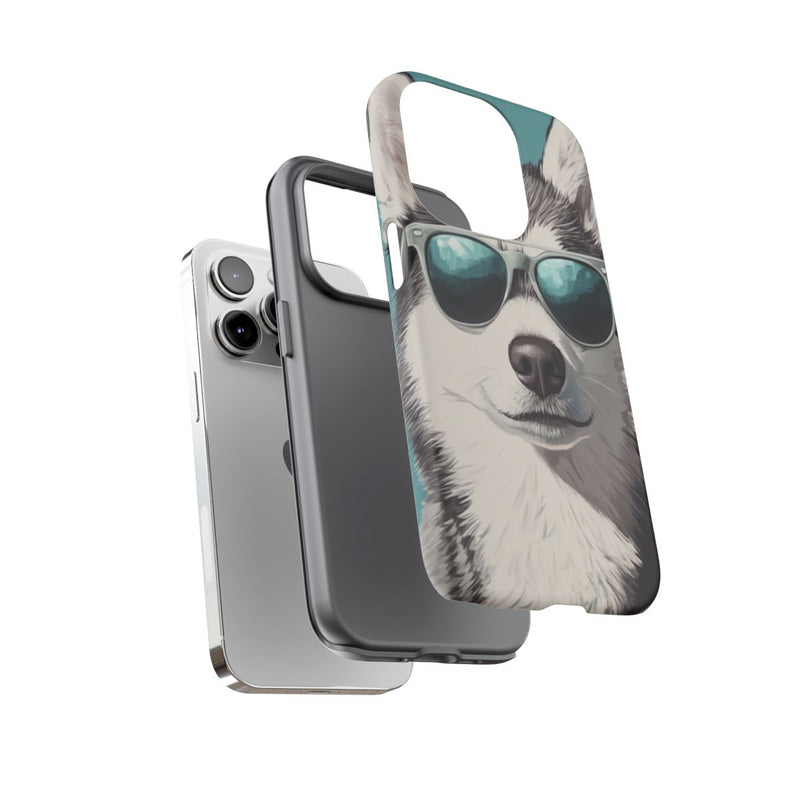 Stoere Husky met Zonnebril