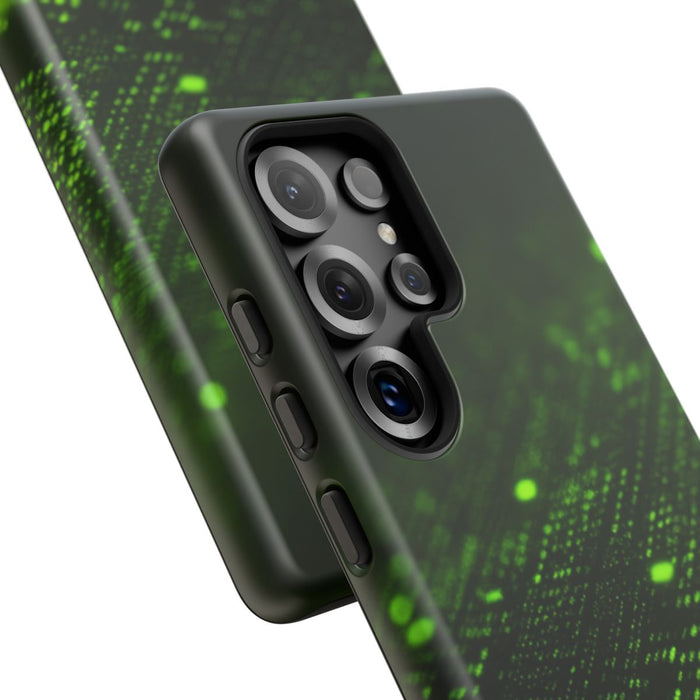 Abstract Digitaal Groen Rasterpatroon