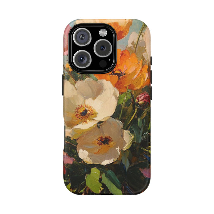 Kleurrijk Olieverfschilderij met Bloemenboeket