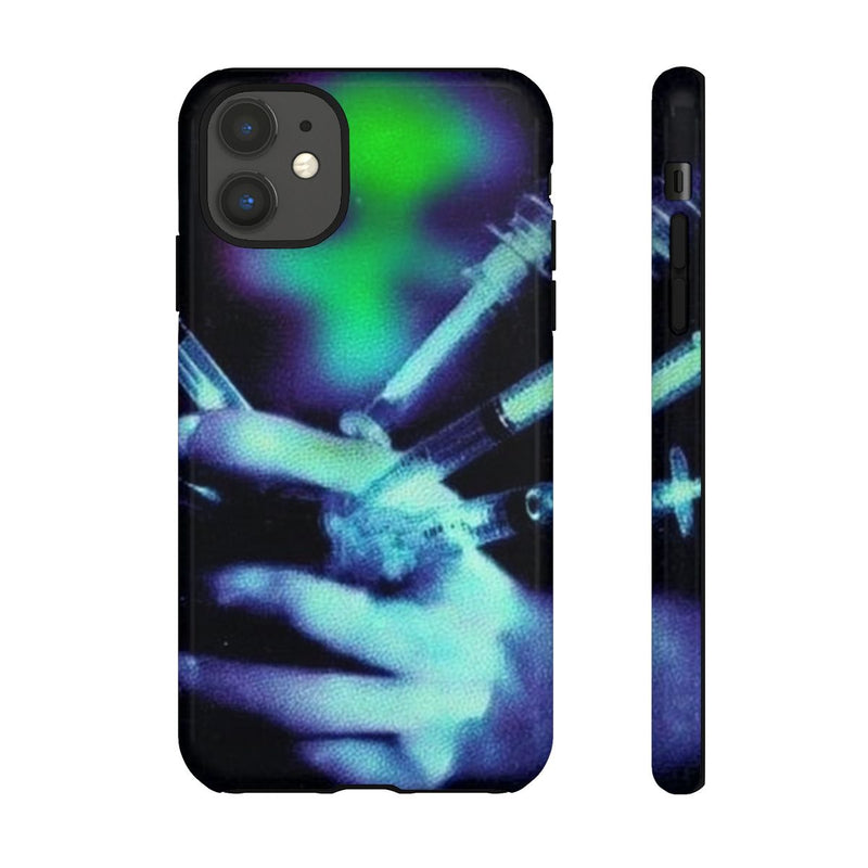 Gloeiende Hand met Spuiten