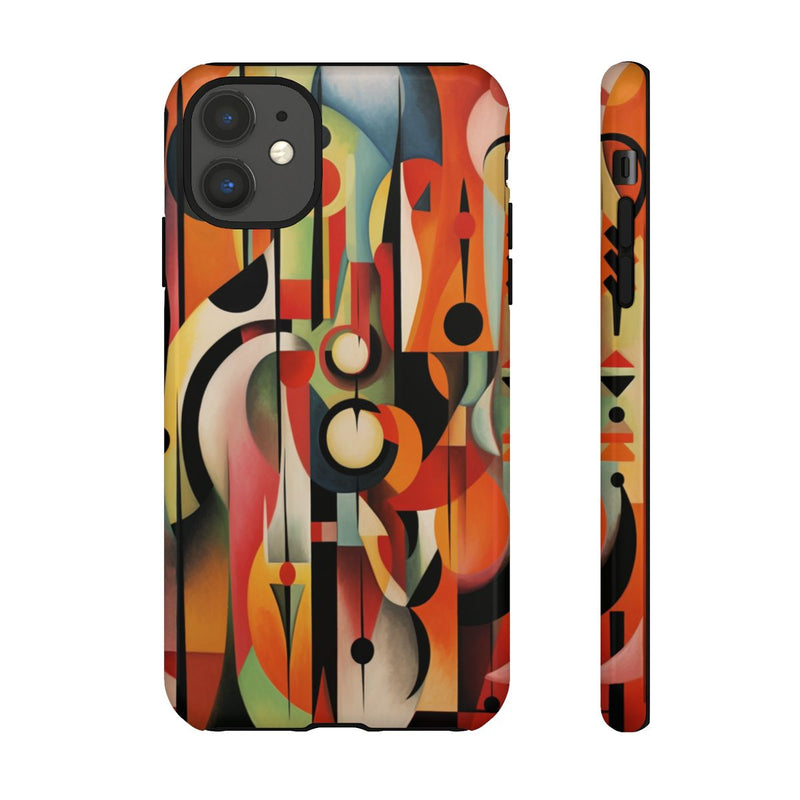 Abstracte Geometrische Vormen in Warme Kleuren