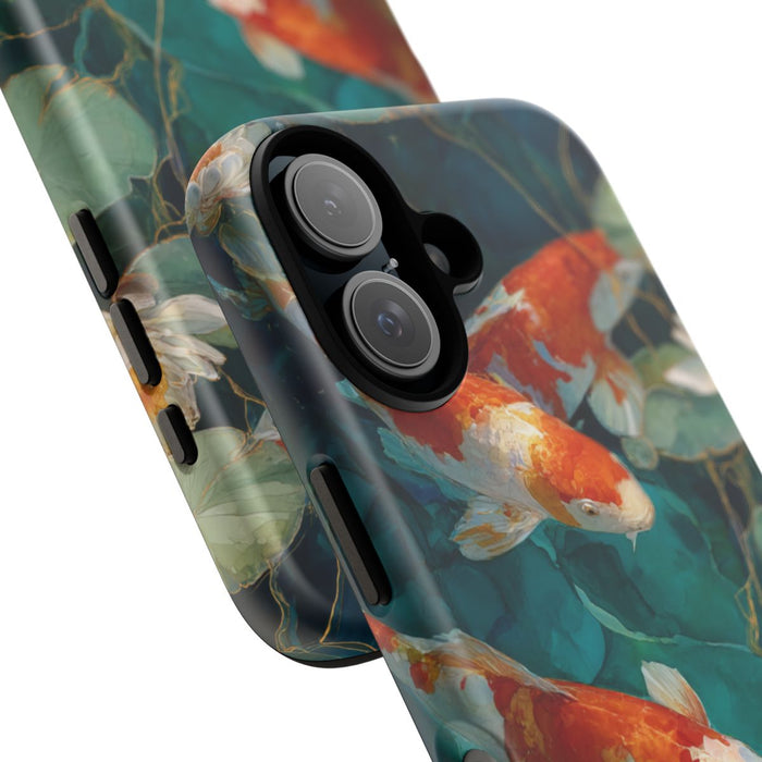 Koi Karpers en Waterlelies