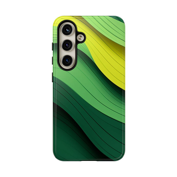 Groen-Geel Golvenpatroon