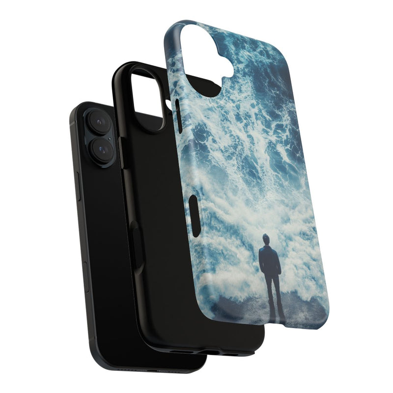 Man Tegenover Oceaangolven