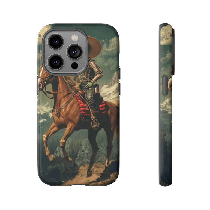Buitenaardse Cowboy op Paard bij Nacht