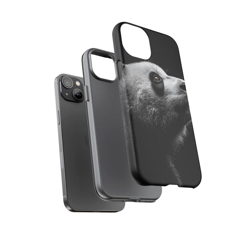 Gedetailleerde Zijaanzicht van Panda met Bruine Ogen