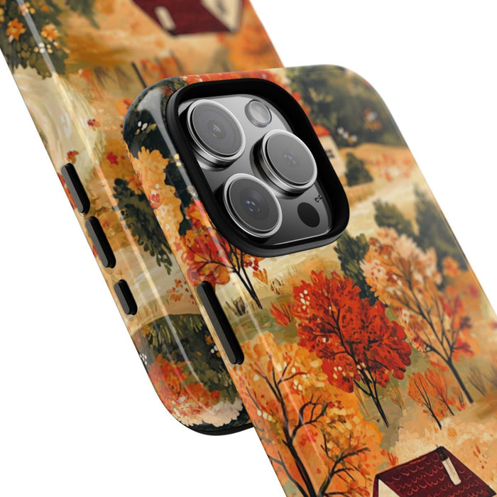 Herfstlandschap met Huizen