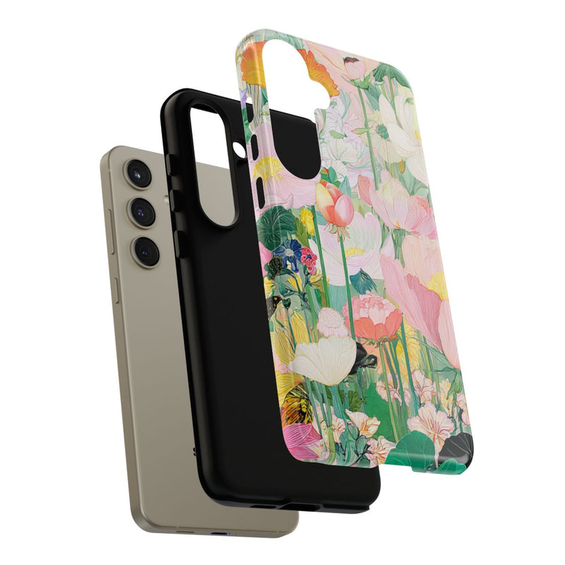 Fraaie Pastelkleurige Bloementuin