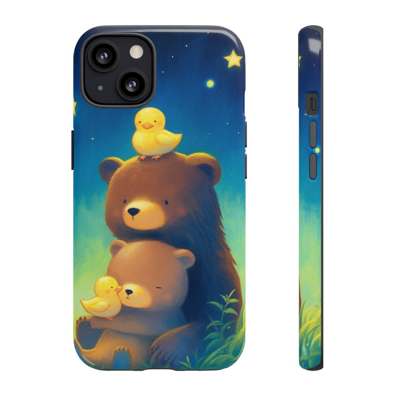 Schattige Beren en Eendjes onder Sterrenhemel