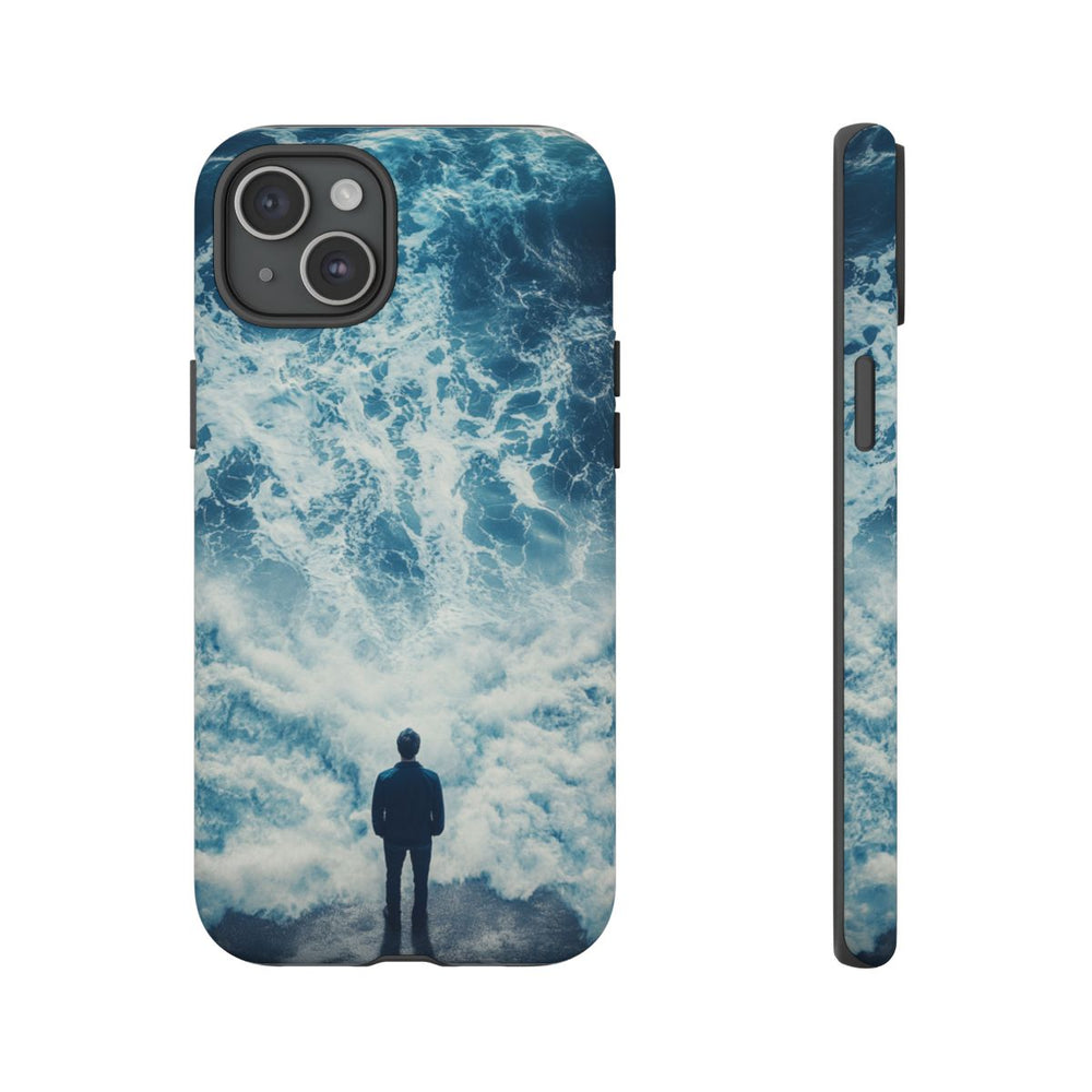 Man Tegenover Oceaangolven