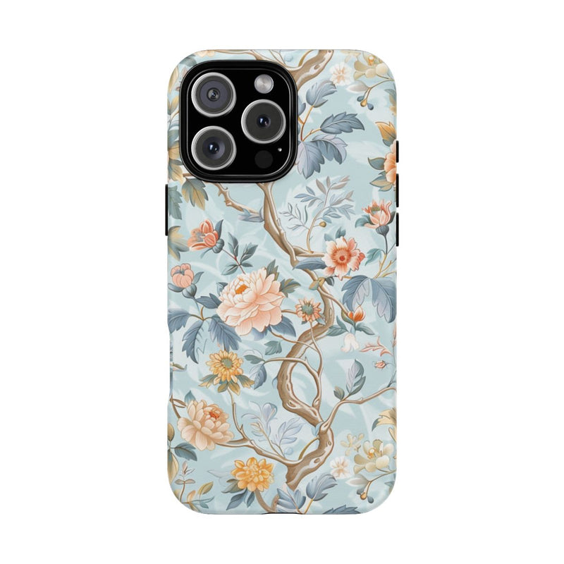 Pastel Chinoiserie Bloemenpatroon