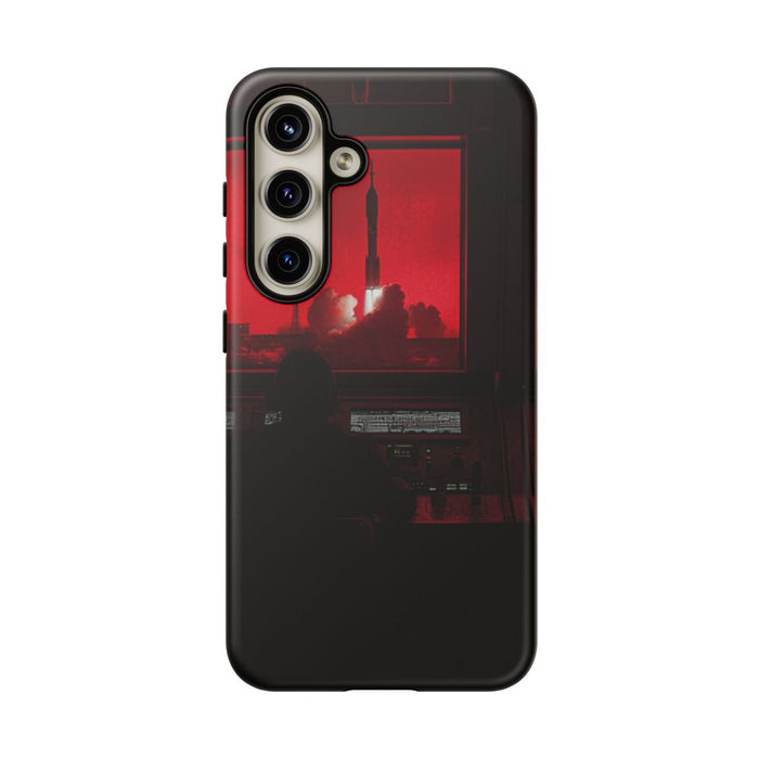 Raketlancering Controlekamer met Rode Verlichting