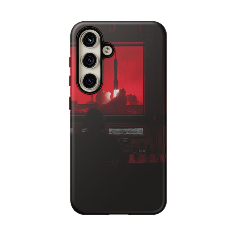 Raketlancering Controlekamer met Rode Verlichting