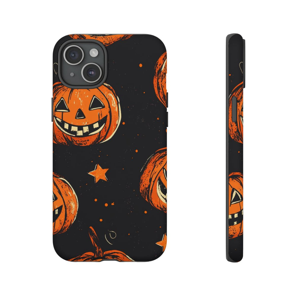 Grunge Halloween Pompoenenpatroon