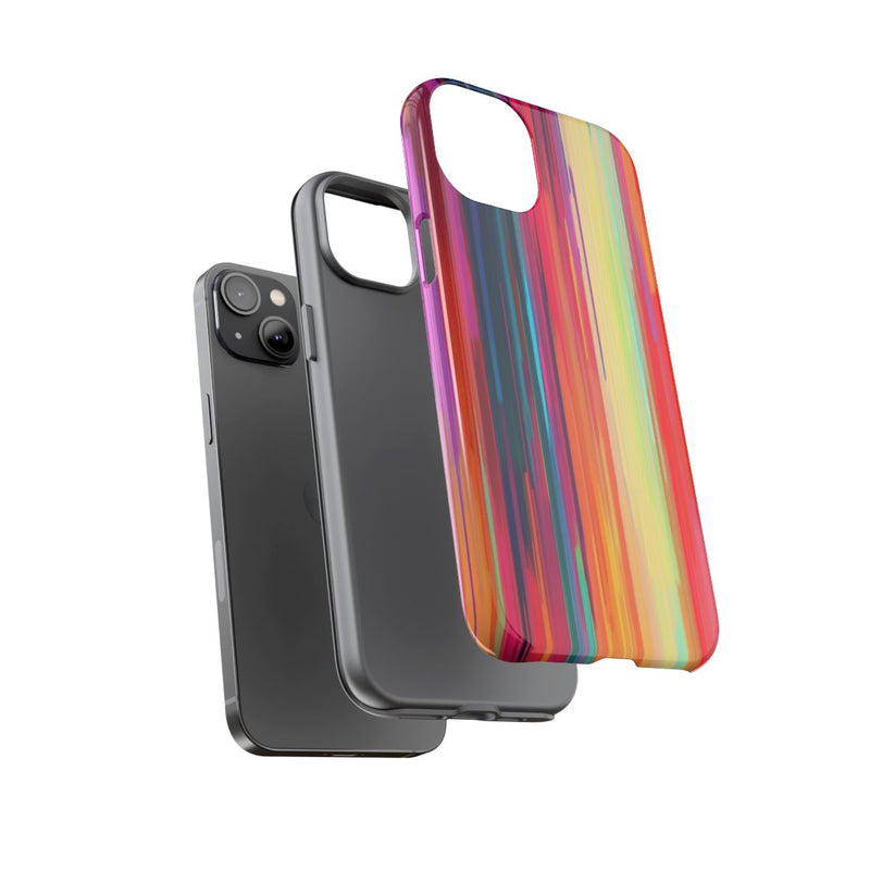 Levendige Verticale Kleurenstrepen Abstract