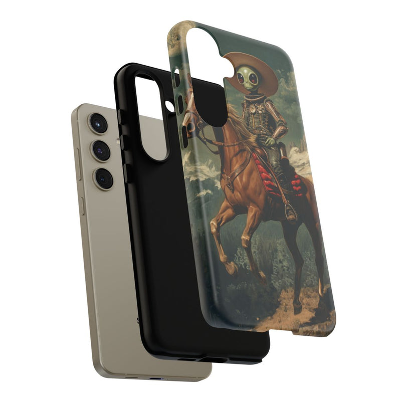 Buitenaardse Cowboy te Paard