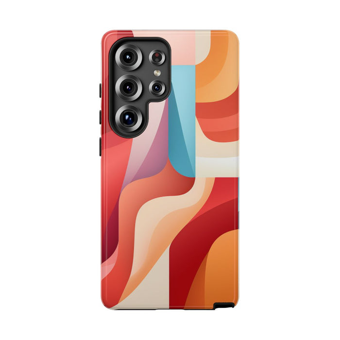 Abstracte Kleurrijke Gebogen Vormen