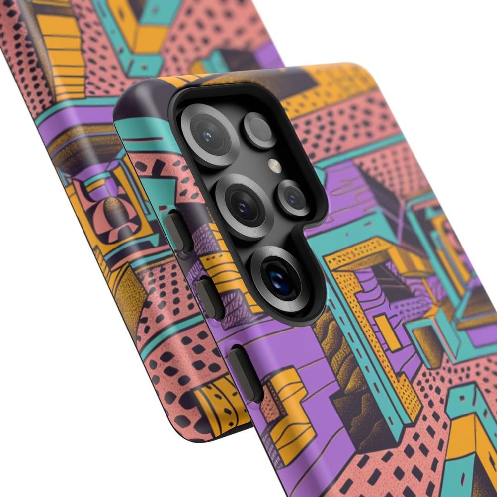 Geometrisch Abstract Patroon met Dieptewerking