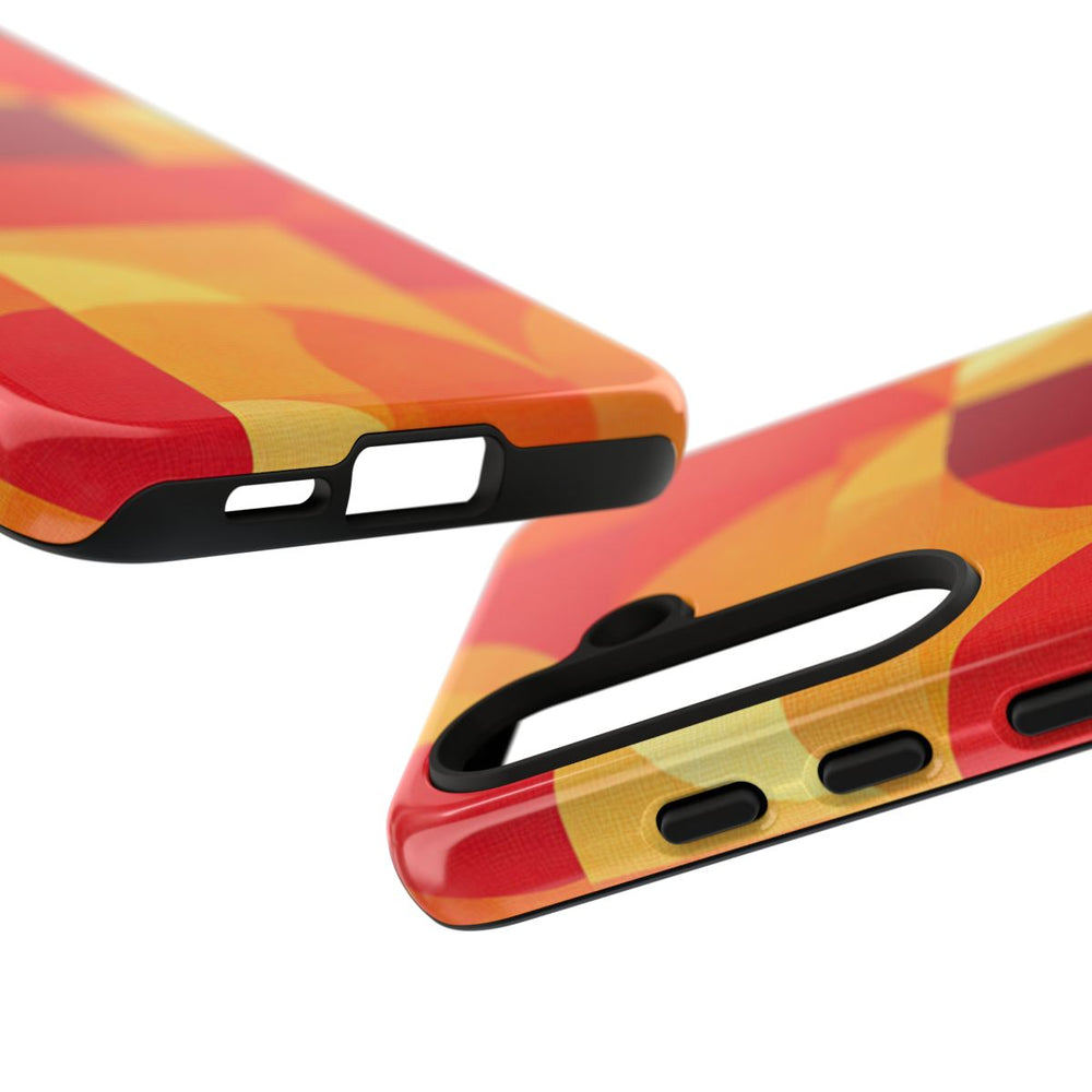 Geometrisch Rood- en Oranje-Patroon