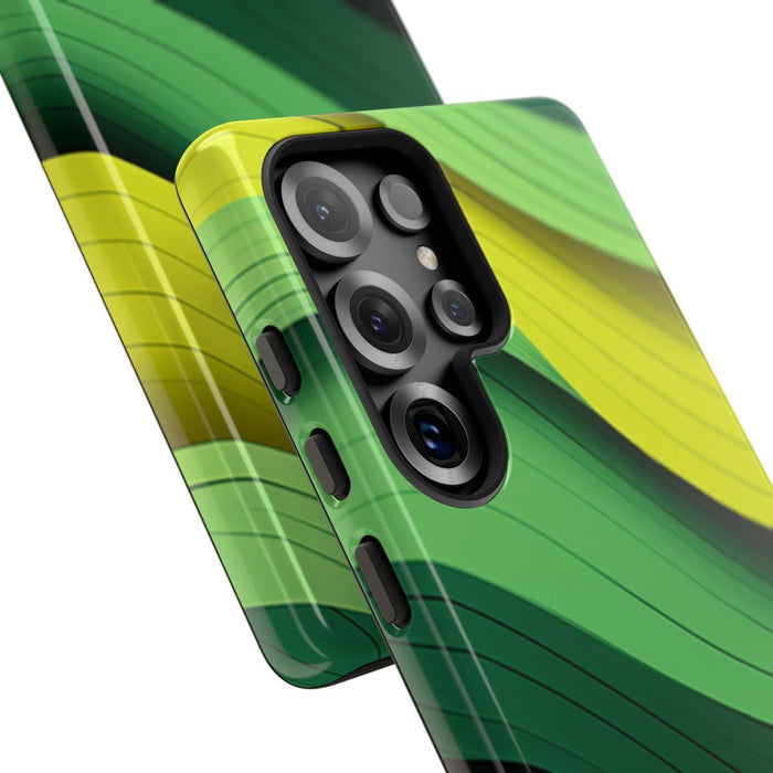 Groen-Geel Golvenpatroon