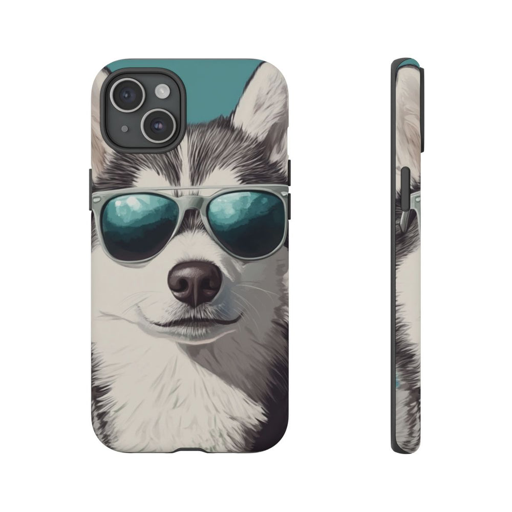 Stoere Husky met Zonnebril