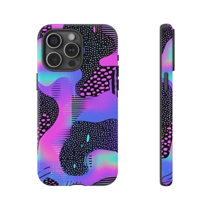 Abstract Neon Vaporwave Patroon