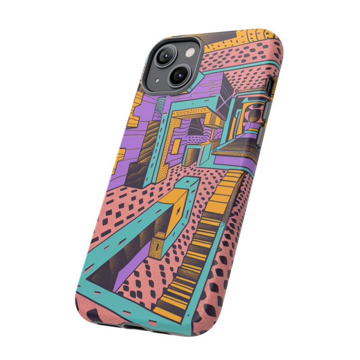 Geometrisch Abstract Patroon met Dieptewerking