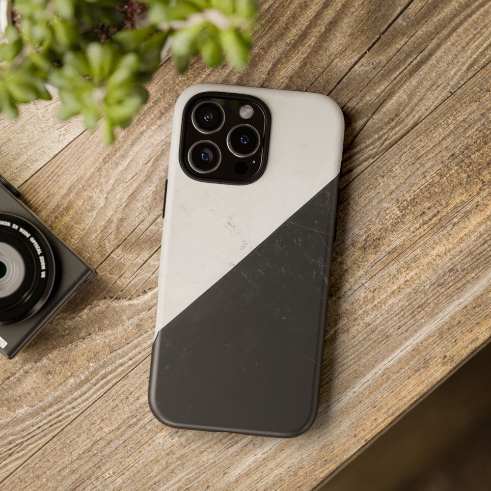 Zwart-Wit Driehoek Vlag Ontwerp