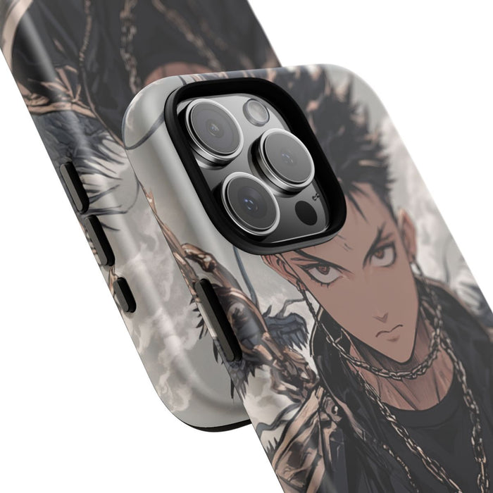 Anime Strijder met Zwaard en Draakkettingen