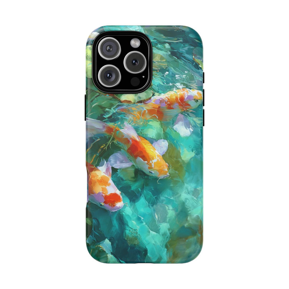 Kleurrijke Koi Karpers en Waterlelies