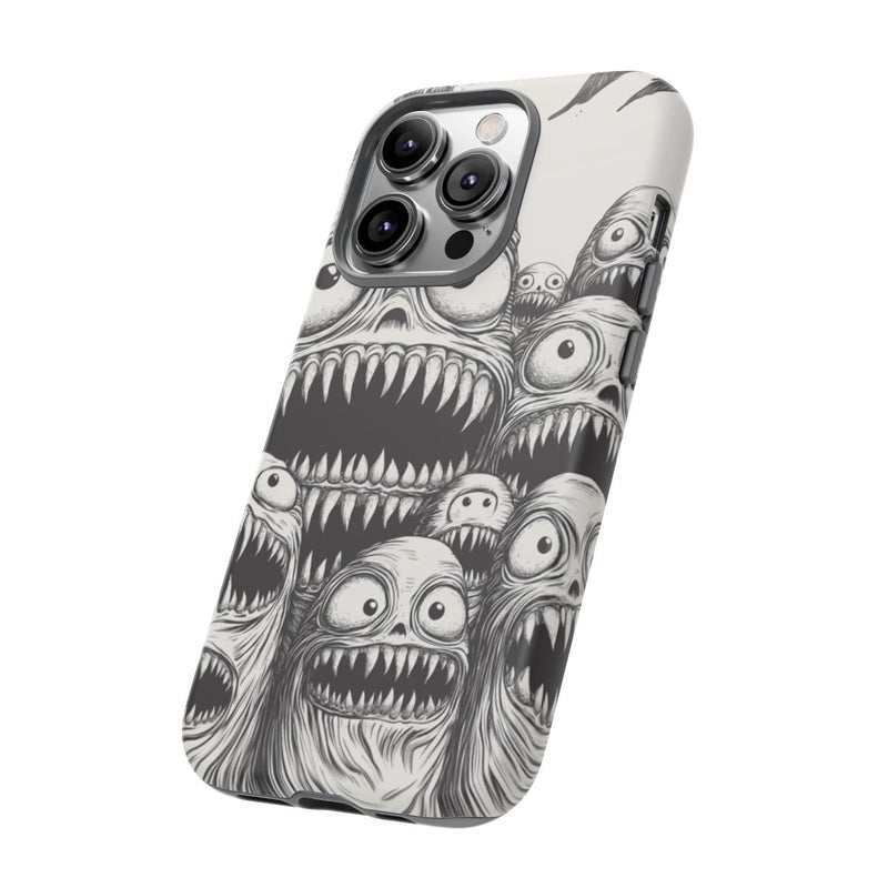 Slijmerige Monsterkoppen in Lijntekening