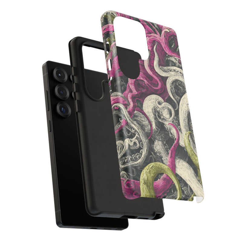 Gedetailleerd Tentakelpatroon met Wervelende Swirls