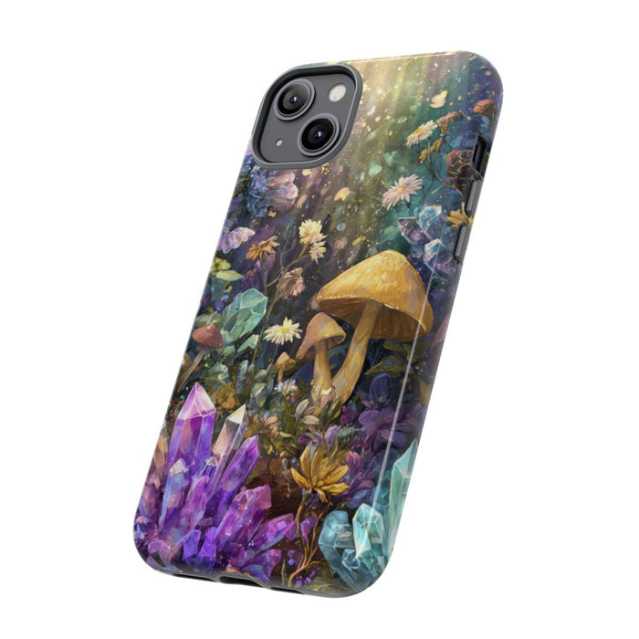 Mystieke Kristallen en Paddenstoelen Natuurscène