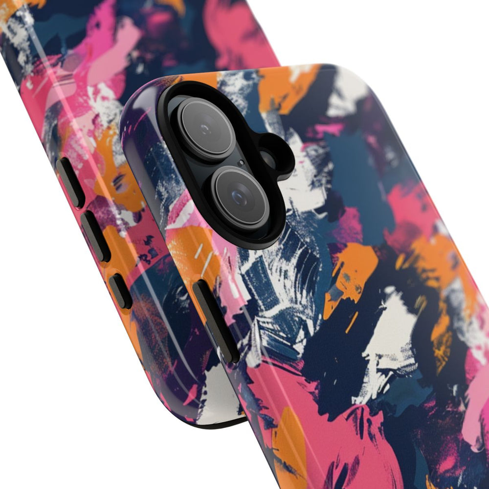 Kleurrijk Abstract Penseelstrepenpatroon