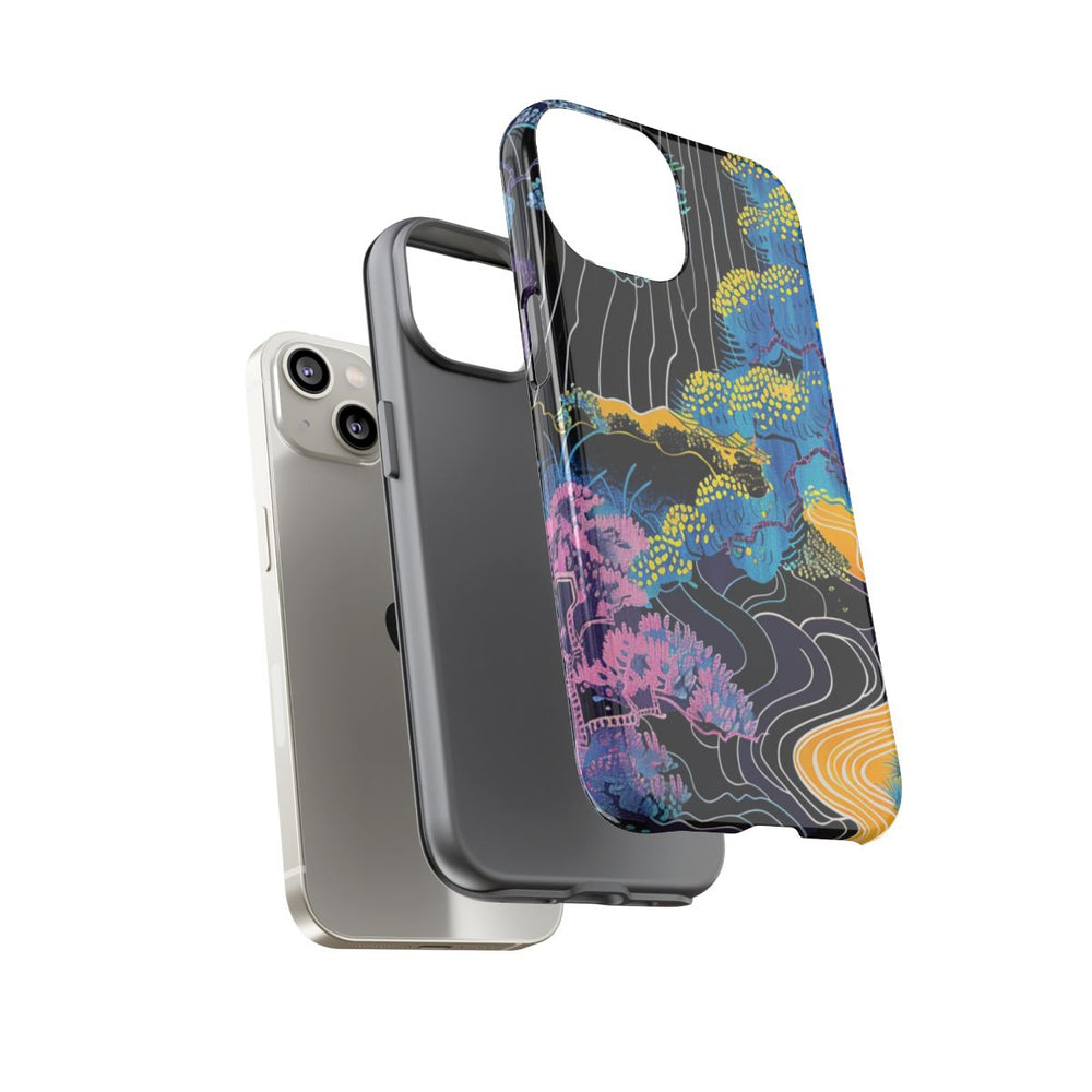 Kleurrijke Abstracte Bomen en Rivier